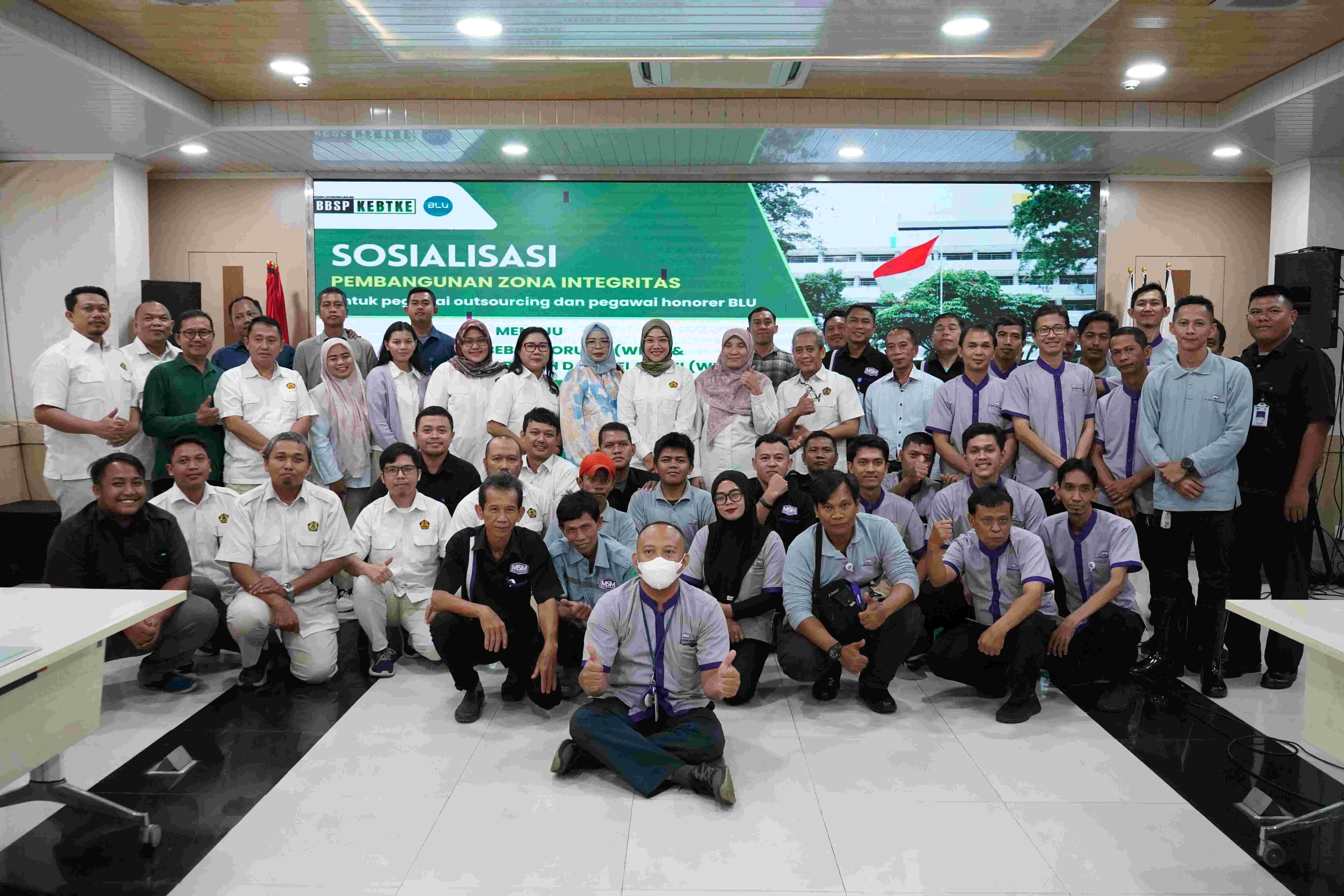 Sosialisasi Pembangunan Zona Integritas untuk Pegawai Outsorcing dan Pegawai Honorer BLU BBSP KEBTKE